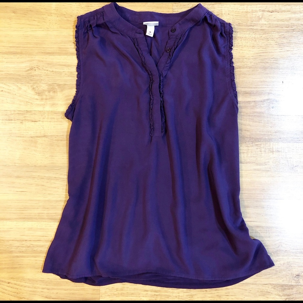 TARGET: Purple Sleeveless Blouse-Medium